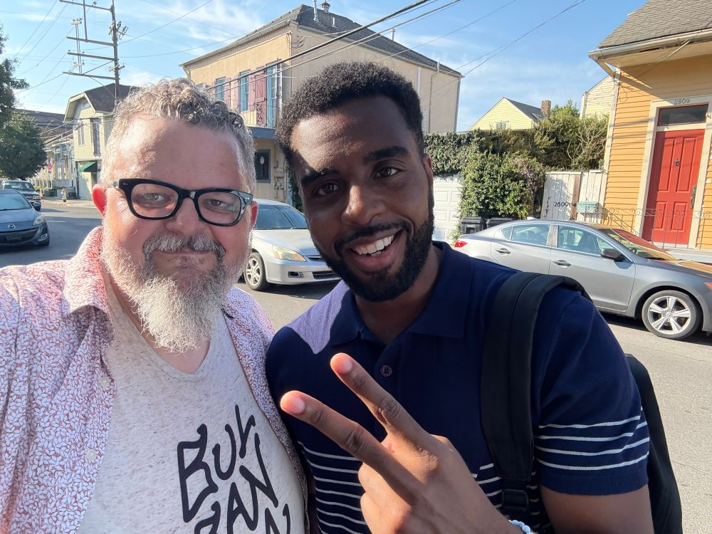 Selfie of Jim and Cedric