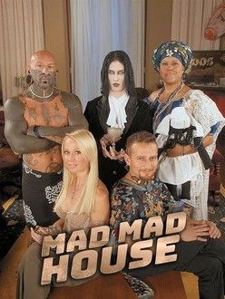 Cast photo for the cheesy 2004 reality show, Mad Mad House, including Fiona Horne