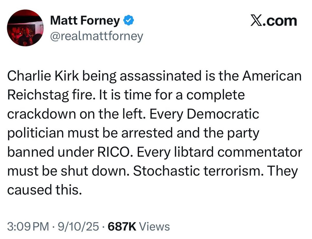 Matt Forney thinks this is the Reichstag fire.