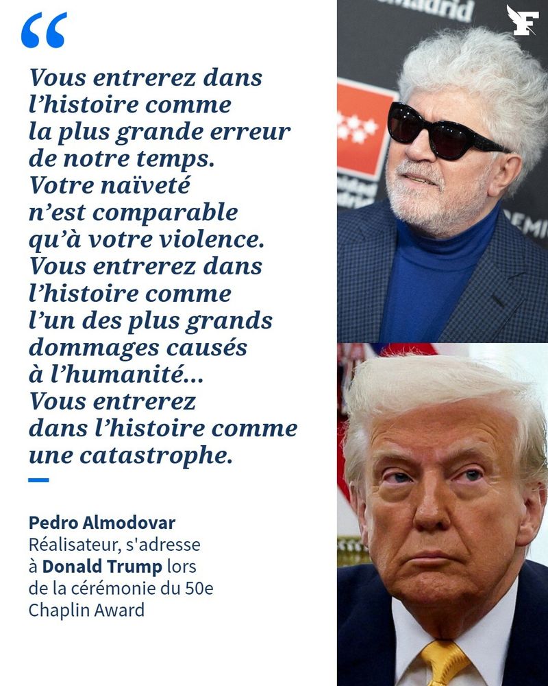 Pedro Almadovar versus Donald Trump. 