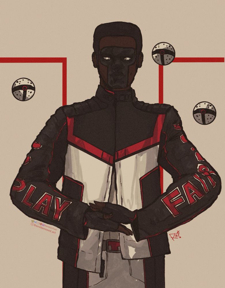 Fanart of Mr Terrific from the 2025 Superman movie, controlling his T-spheres stealing the show while doing it.
#DerelictFruit