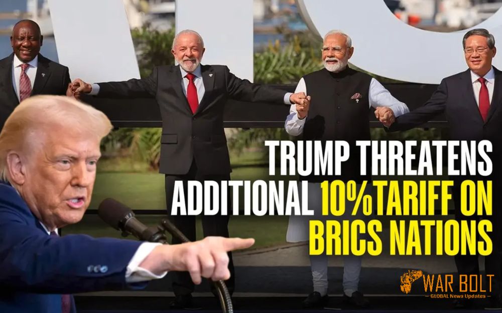 Trump threatens BRICS partners with extra tariffs.