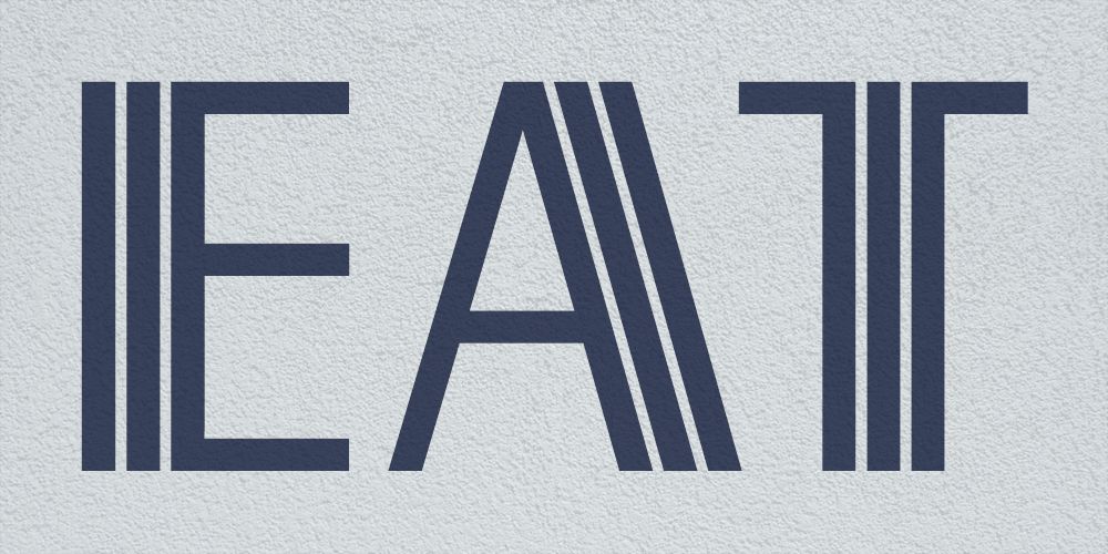 EAT Empire Diner typeface sample
