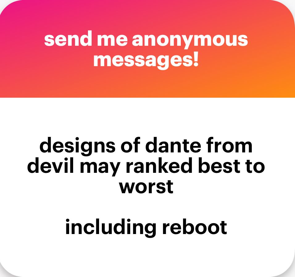 designs of dante from devil may ranked best to worst
including reboot