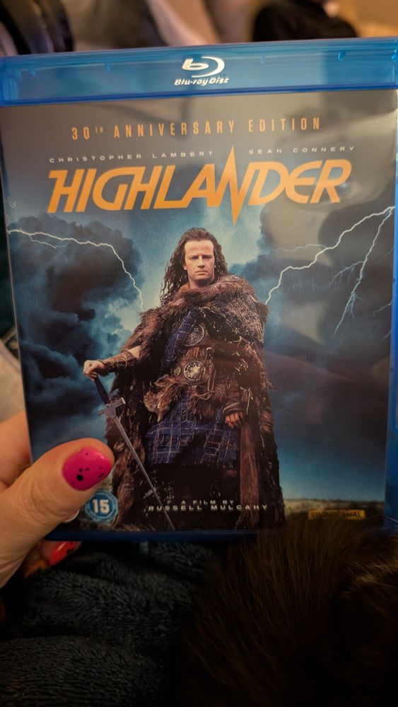 Blu ray cover of Highlander 