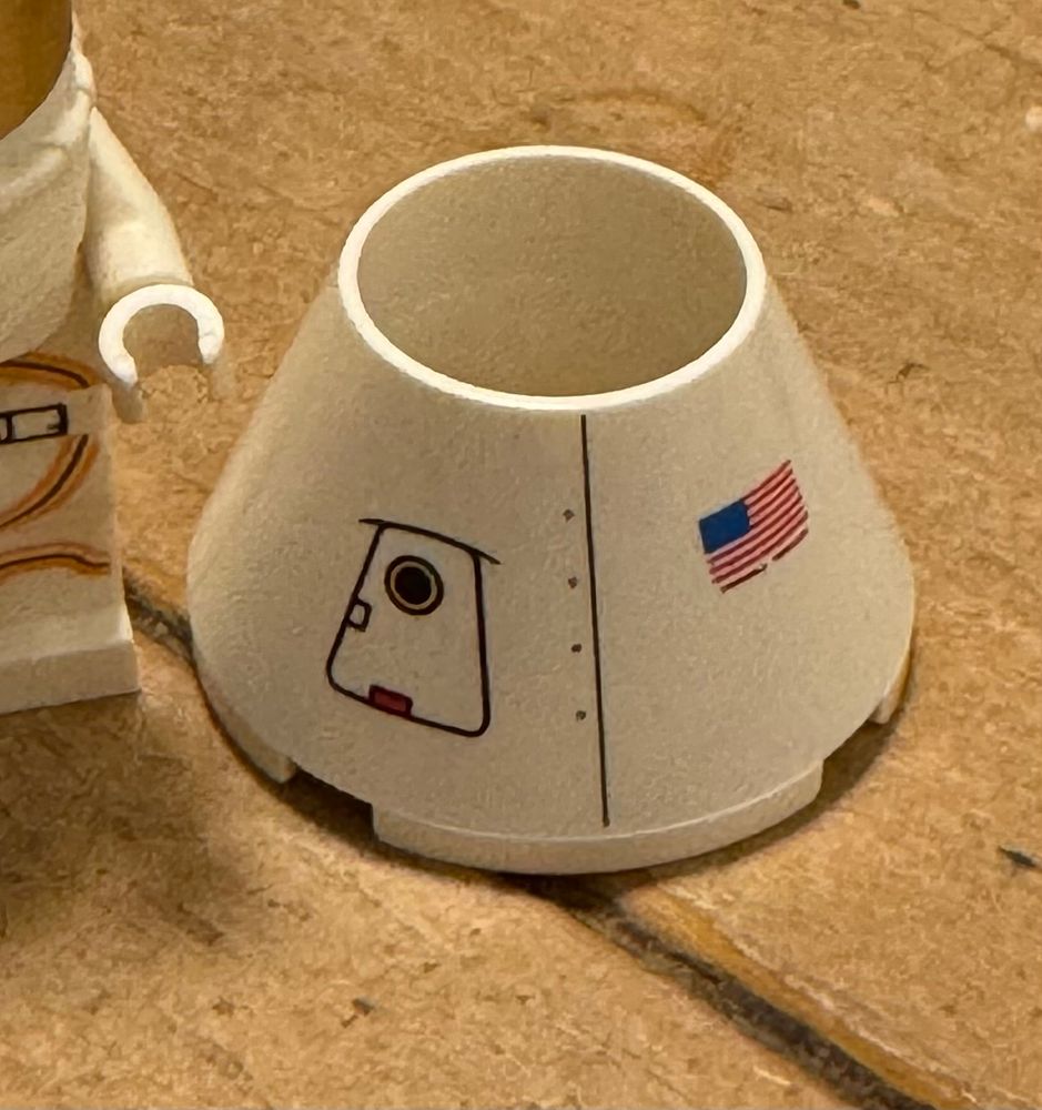 The Orion capsule Lego piece my dad haunted me with yesterday