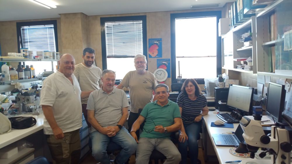 Today, there was a meeting of moth enthusiasts at the University of Murcia, Spain as in this photo - 25th of September 2025! In the photo below; from right to left, Rosa M. Rubio, Antonio Ortiz, Dave Grundy, John Girdley, Juan José Guerrero Fernández & José Luis Yela!