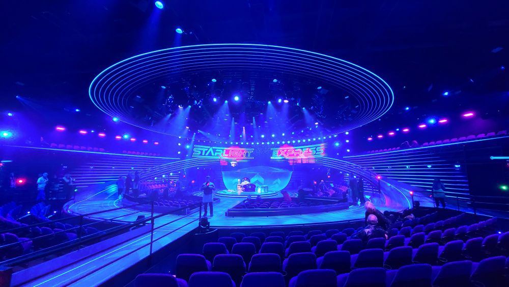 Starlight Express stage - Wembley Park Theatre, London