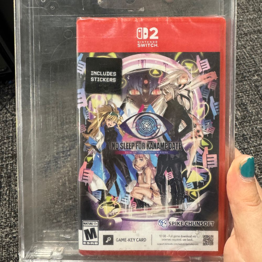 a physical copy of no sleep for kaname date bought in person after two online purchases failed me