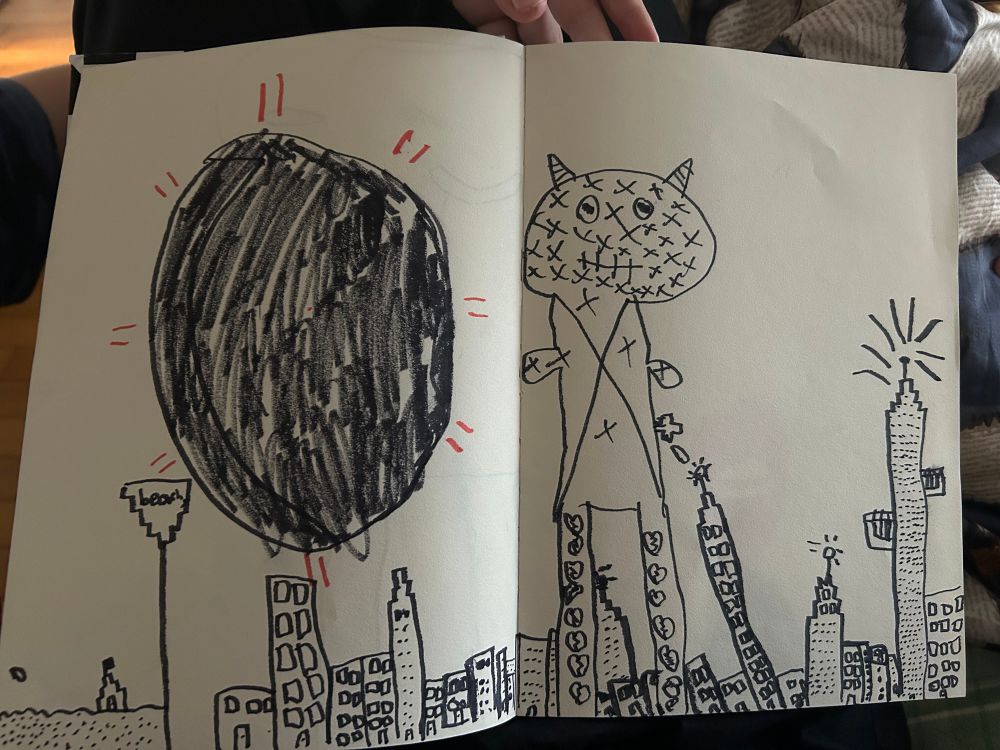 Monster drawing 