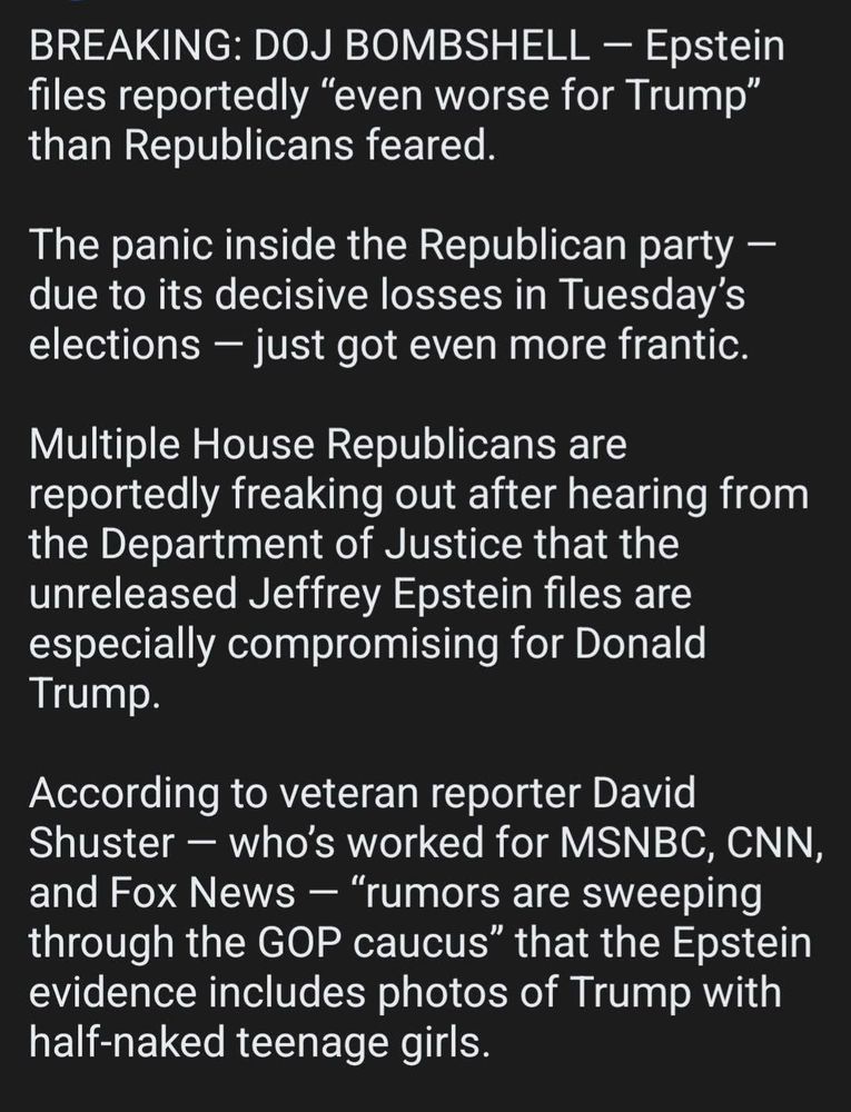 Epstein files reportedly even worse for Trump than Republicans feared. 