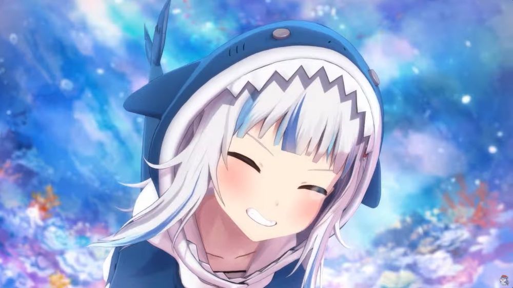 Still from Gawr Gura graduation stream.

She should have had the floaties on.