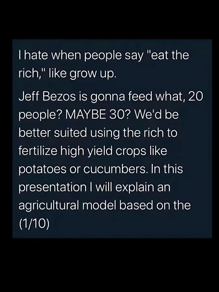 Meme about eating the rich 