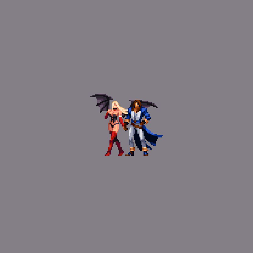 The Fallen Lovers! Richter Belmont and Annette.