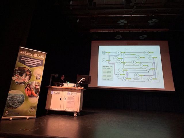 Dr Alex Cresswell presents on organic synthesis.