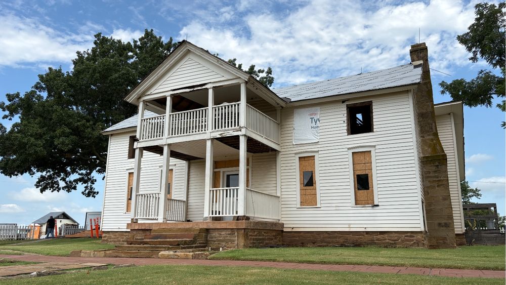 The restoration of Will Rogers' birthplace home is underway, with the annual fly-in to return in 2026.