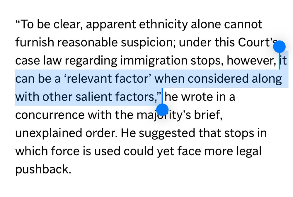 Quoting from Justice Roberts in a recent decision 