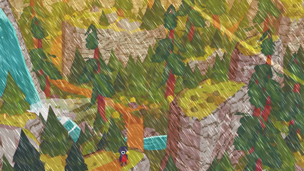 A screenshot of Hawk's Peak Provincial Park from the game A Short Hike, but it's rained out

(in reality I haven't made it to a provincial park yet, but I am on a Canadian island and it's raining so I'm reworking my schedule)