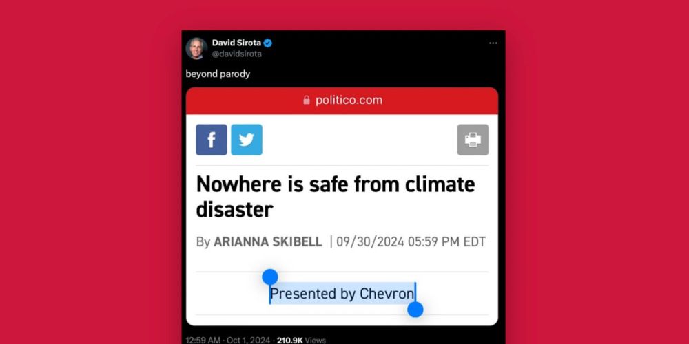 Why Chevron is sponsoring Hurricane Helene journalism