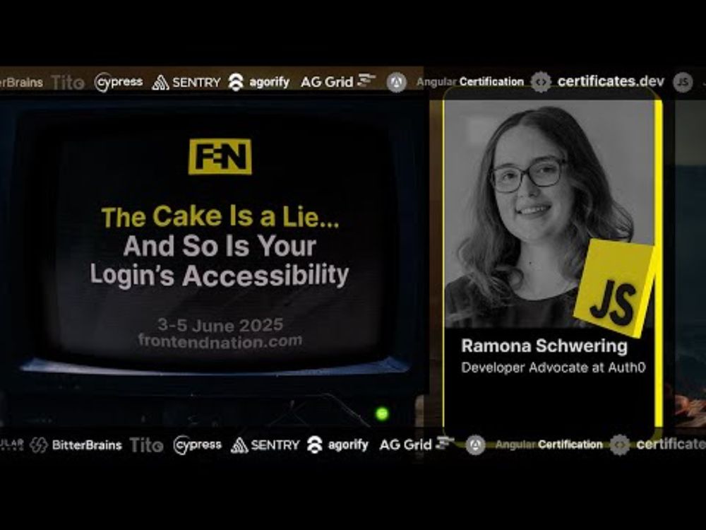 Frontend Nation 2025: The Cake Is a Lie... And So Is Your Login’s Accessibility by Ramona Schwering