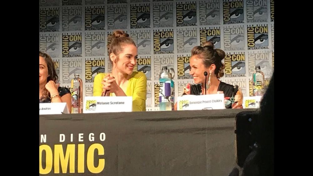 SDCC 2018 Wynonna Earp Panel / Melanie Scrofano / Katherine Barrell Tim Rozon