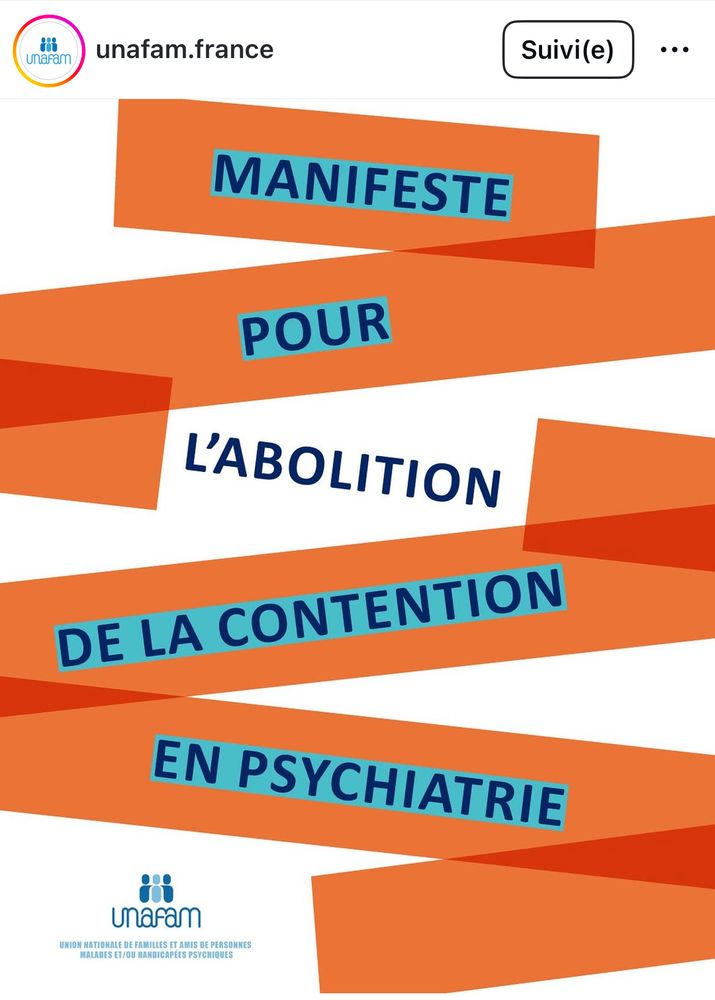 Le post de l’unafam sur le sujet