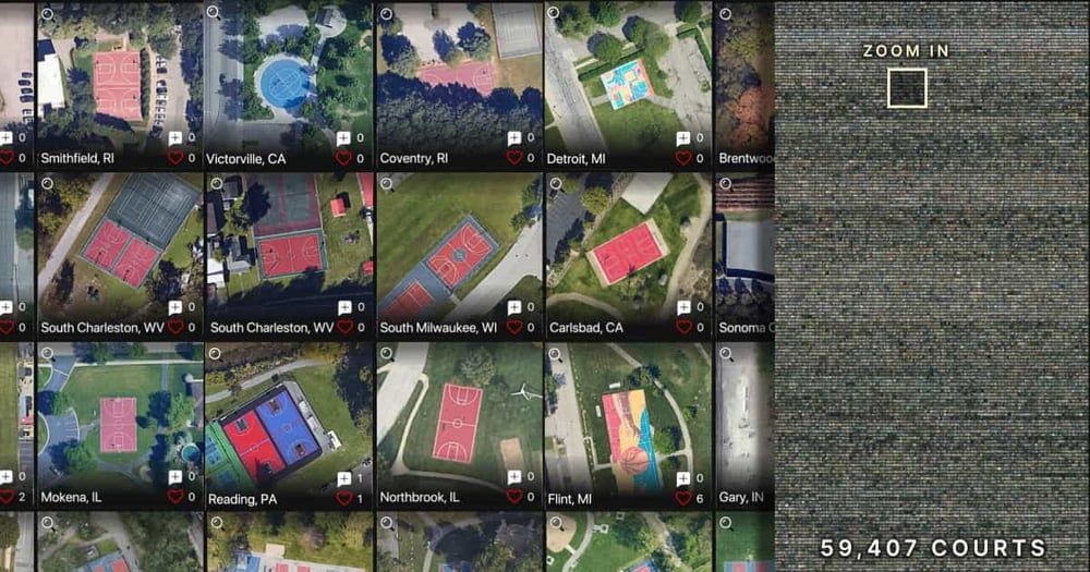 Every Outdoor Basketball Court in the U.S.A.