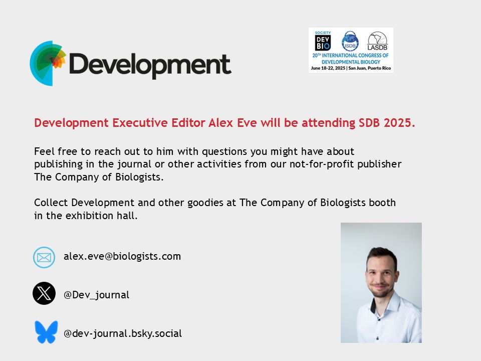 Reach out to Alex Eve if you have questions about publishing in Development