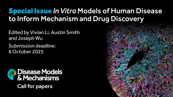 Special Issue: In Vitro Models of Human Disease to Inform Mechanism and Drug Discovery
Edited by Vivian Li, Austin Smith and Joseph Wu
Submission deadline: 6 October 2025