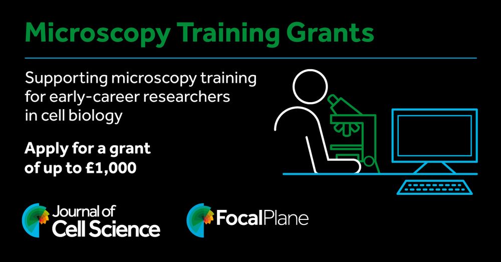 Microscopy Training Grants
Supporting microscopy training for early-career researchers in cell biology 

Apply for a grant of up to £1000

Journal of Cell Science FocalPlane
