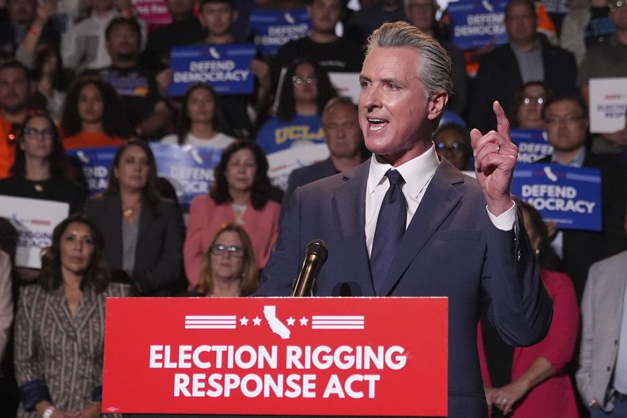 California Gov. Gavin Newsom said Thursday his state will hold a Nov. 4 special election to seek voter approval of new congressional map drawn to try to win Democrats five more U.S. House seats in 2026. The move is a direct response to a Republican-led...
