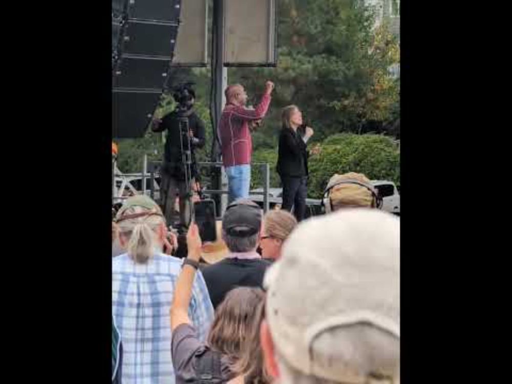 Georgia U.S. Sen. Raphael Warnock at No Kings