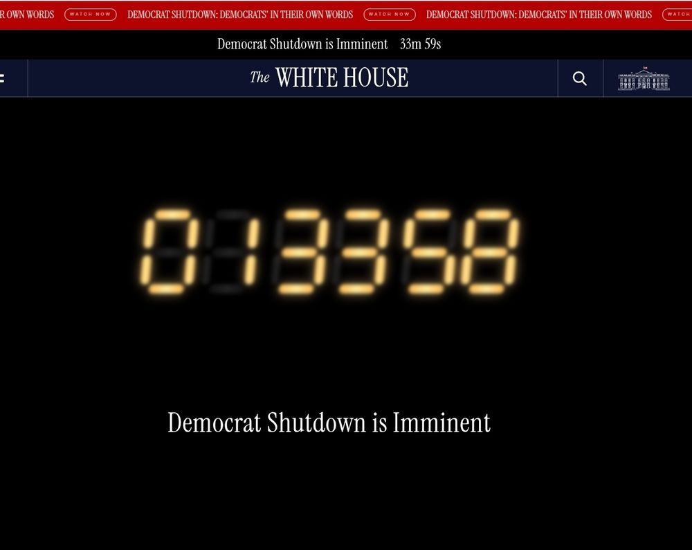 Shutdown clock at Whitehouse.gov 

It's like Trump and Republicans are celebrating their own shutdown...