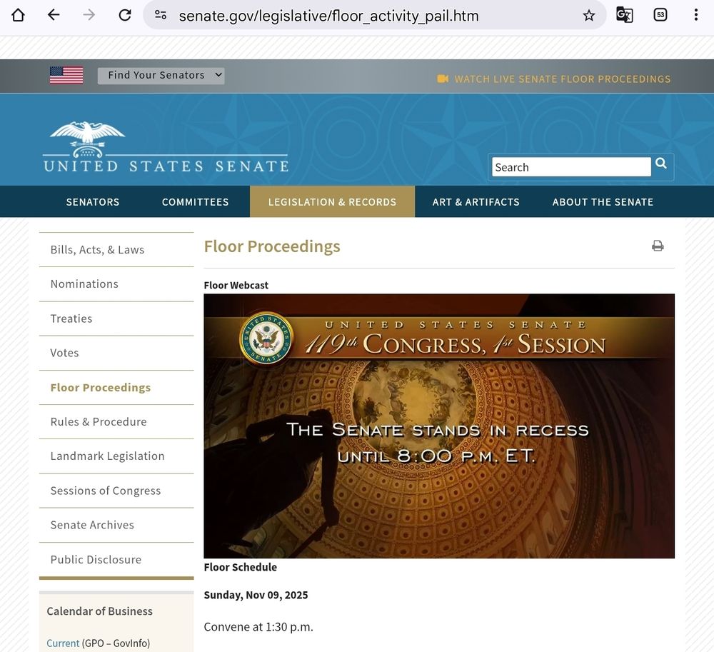 So far, Senate Democrats did not cave...

US Senate floor website says "Senate stands in recess" until 8 pm...

I heard that progressive Senate Democrats talked other Senators down from caving into Trump...

https://www.senate.gov/legislative/floor_activity_pail.htm