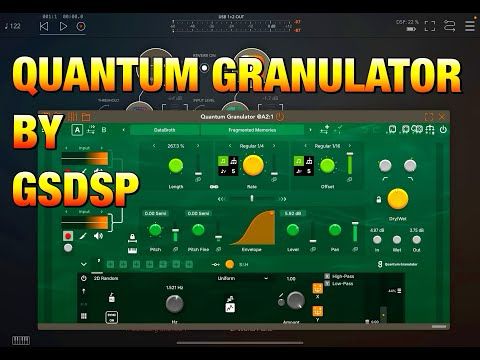 GSDSP Quantum Granulator - Live Granulator/Looper by Gustav Scholda - Demo for the iPad
