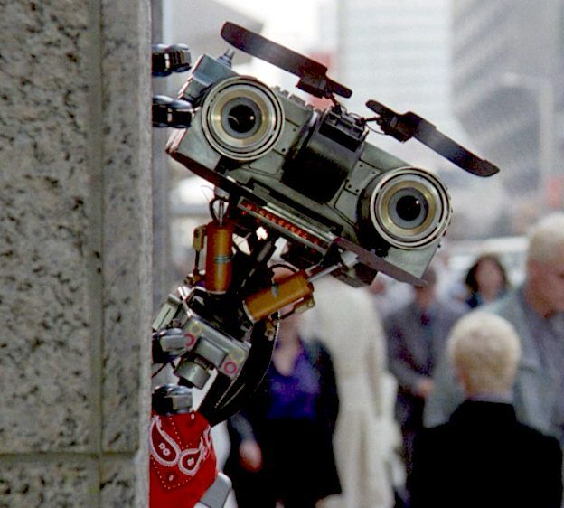 Johnny 5 from Short Circuit to the tune of el debarge