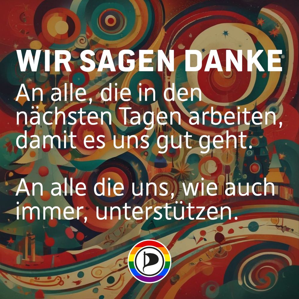KI-BILD weihnachtlicher Hintergrund im Stil von Kandinsky darauf steht:

Wir sagen Danke
An alle, die in den nächten Tagen arbeiten, damit es uns gut geht.

An alle die uns, wie auch immer, unterstützen. 