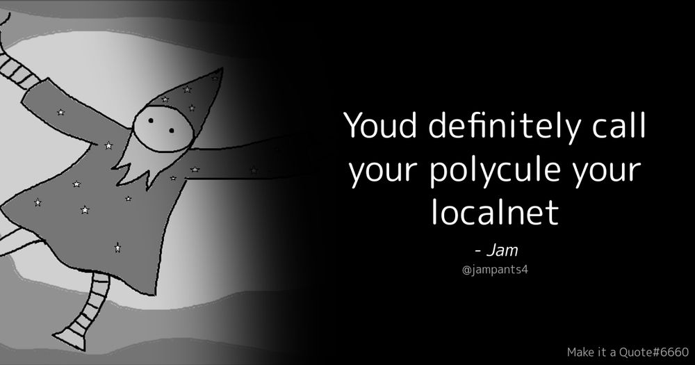 "Youd definitely call your polycule your localnet" - Jam
