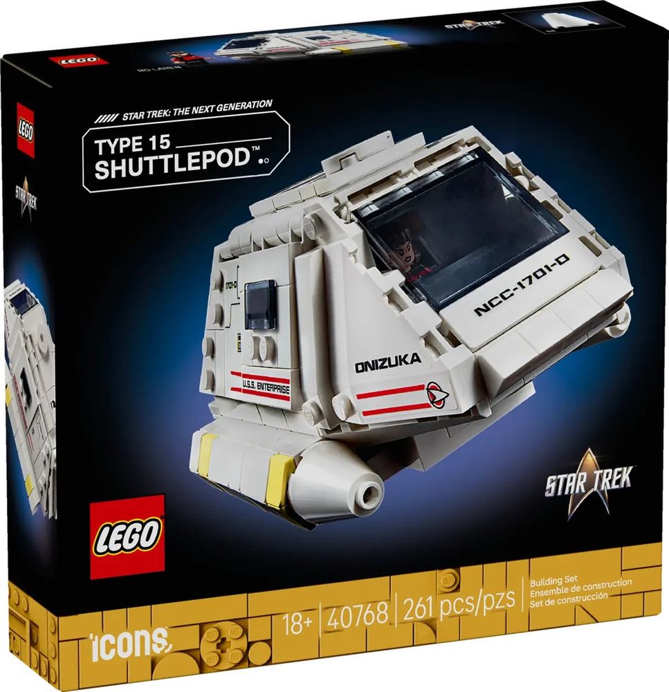 Box for LEGO Star Trek Type 15 Shuttlepod (40768).
