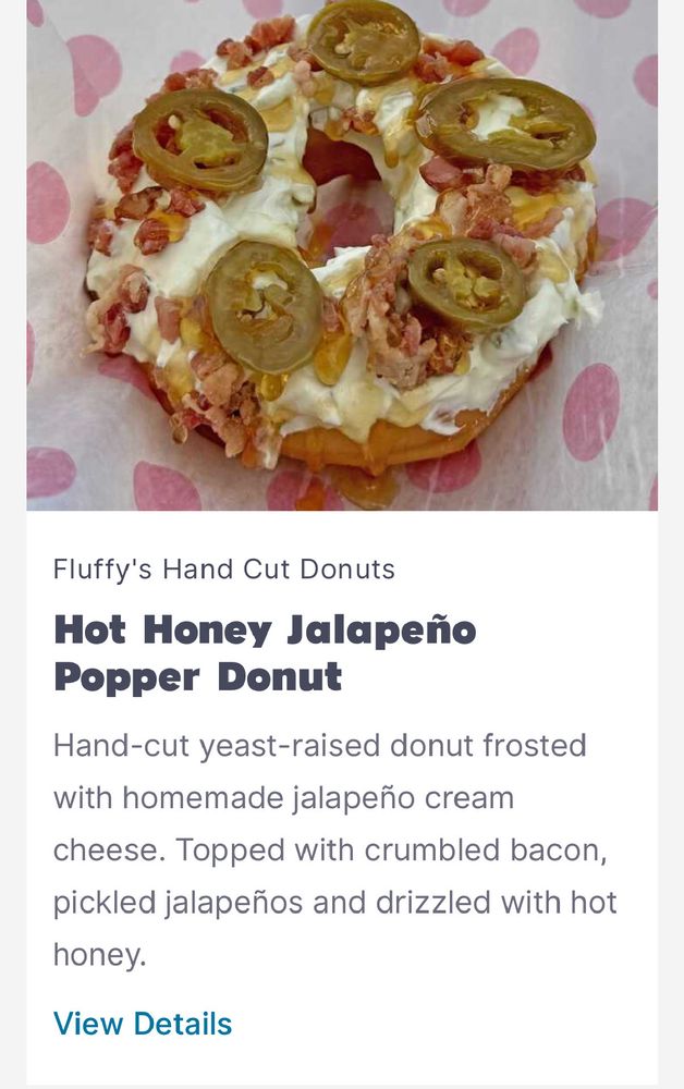 Honey Jalapeño Popper Donut