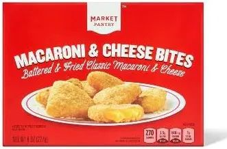 Triangular Mac n cheese bites 