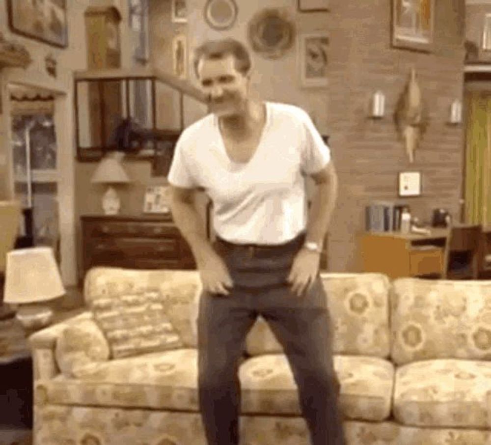 Sitting On Couch Al Bundy GIF