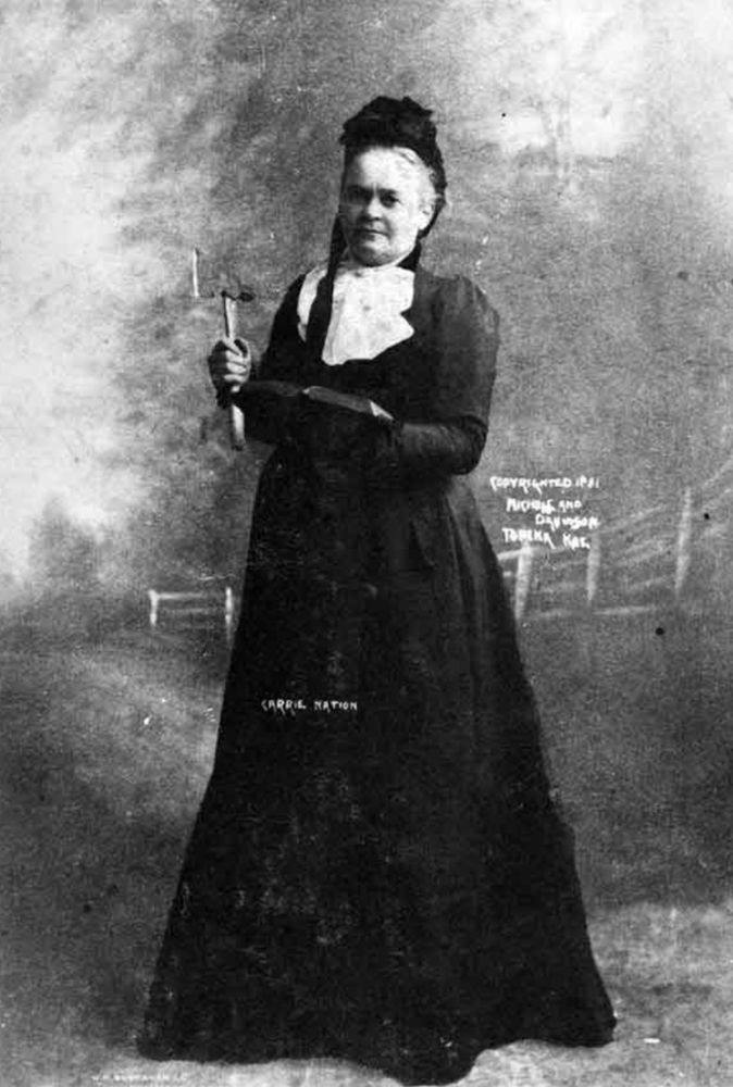 Portrait of Temperance Activist Carrie Nation