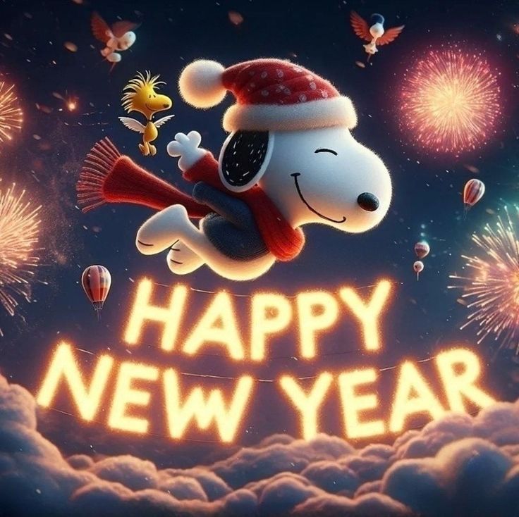 snoopy new year
