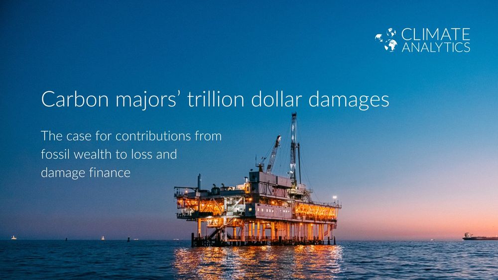 Report: Carbon majors' trillion dollar damages