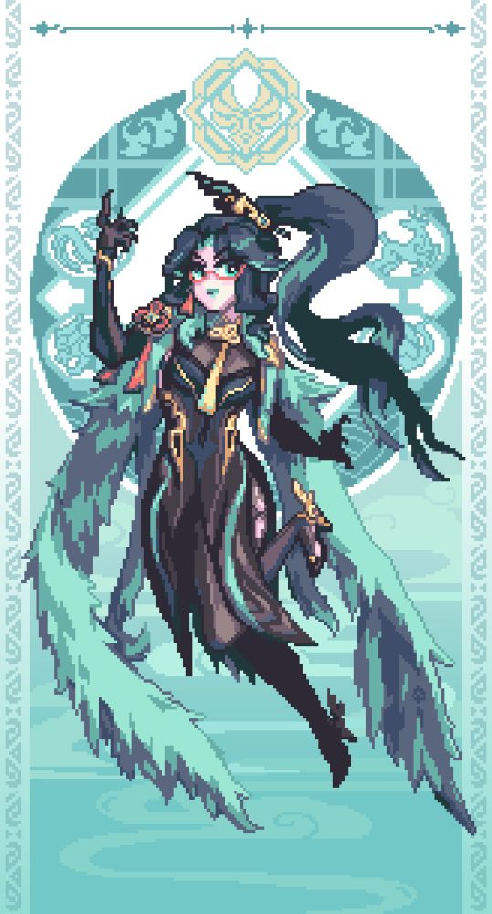 Xianyun / Cloud Retainer from Genshin Impact Pixel Art