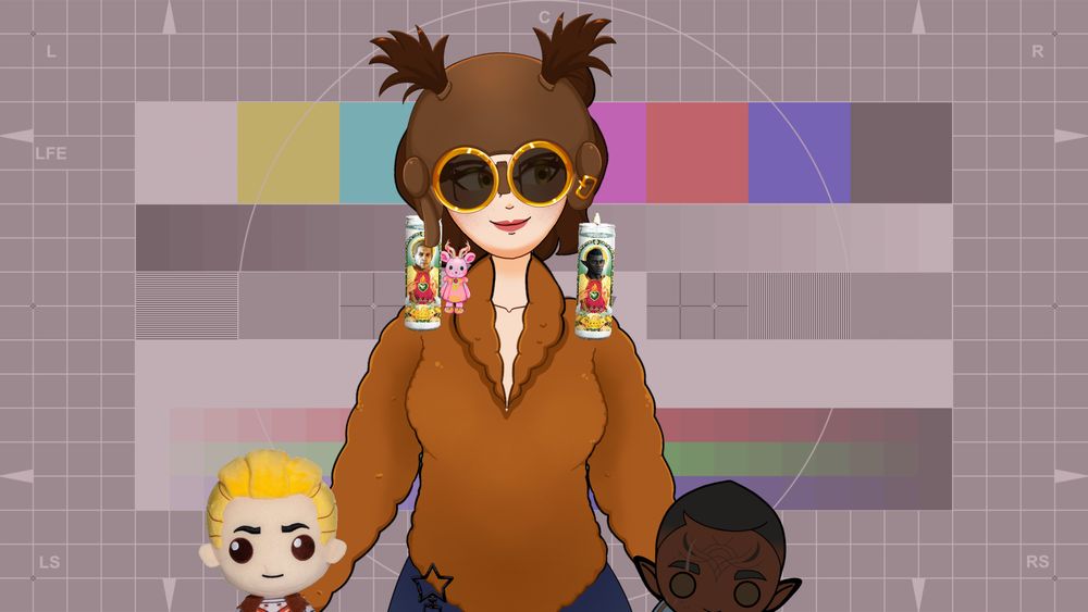 my vtuber model with Alone's hat.  her hair is the same color as mine