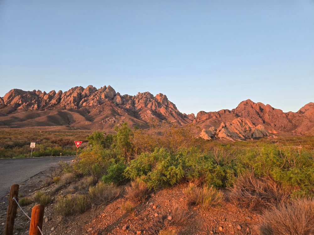 Organ Mountains at Sunset