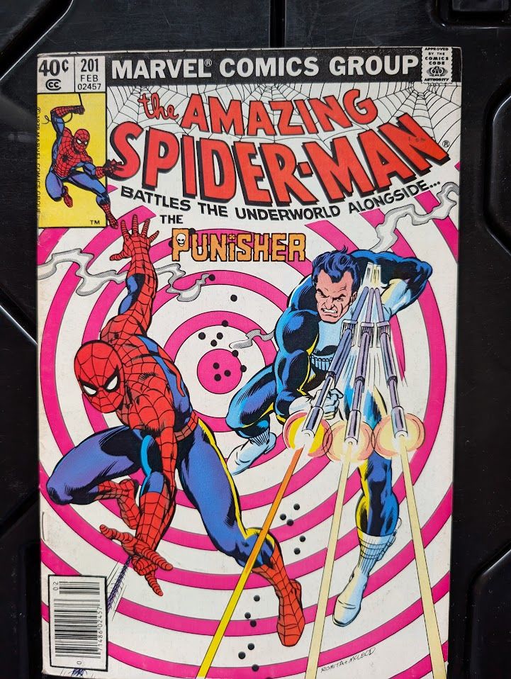 Amazing Spider-Man Vol 1 201
Art by: John Romita and Bob McLeod
Alternate Covers
Marvel Unlimited
Marvel Unlimited logo Available
Release Date
November 13, 1979
Cover Date
February, 1980
Issue Details
1. "Man-Hunt!"
Appearances · Synopsis
Writer(s)
Marv Wolfman
Penciler(s)
Keith Pollard
Inker(s)
Jim Mooney
Colorist(s)
Carl Gafford
Letterer(s)
Joe Rosen
Editor(s)
Marv Wolfman