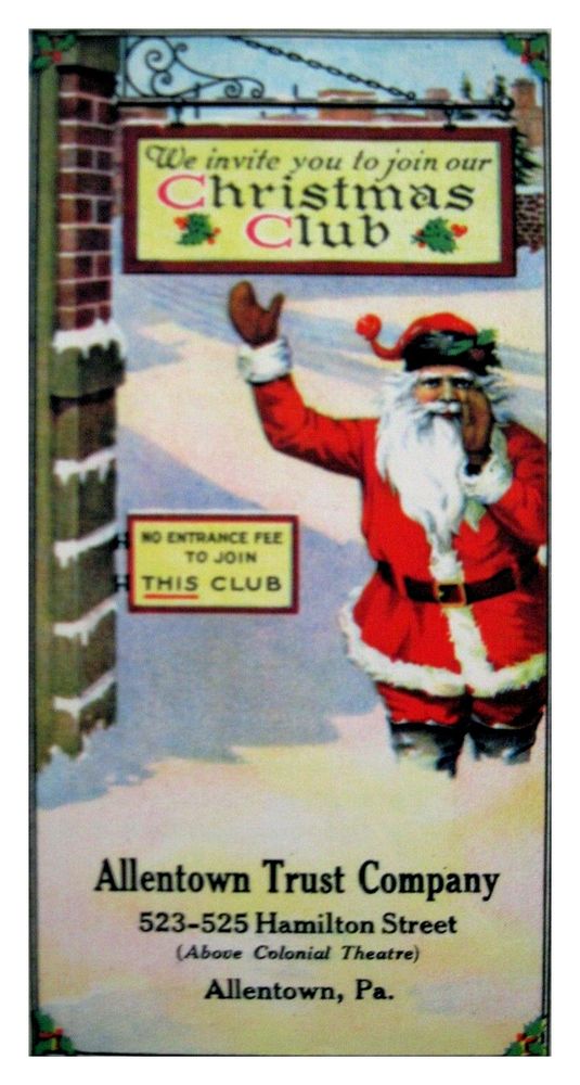 Christmas Club ad with Santa 